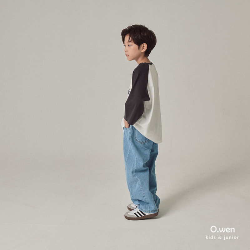 O Wen - Korean Children Fashion - #littlefashionista - Wide Slit Denim Pants - 7