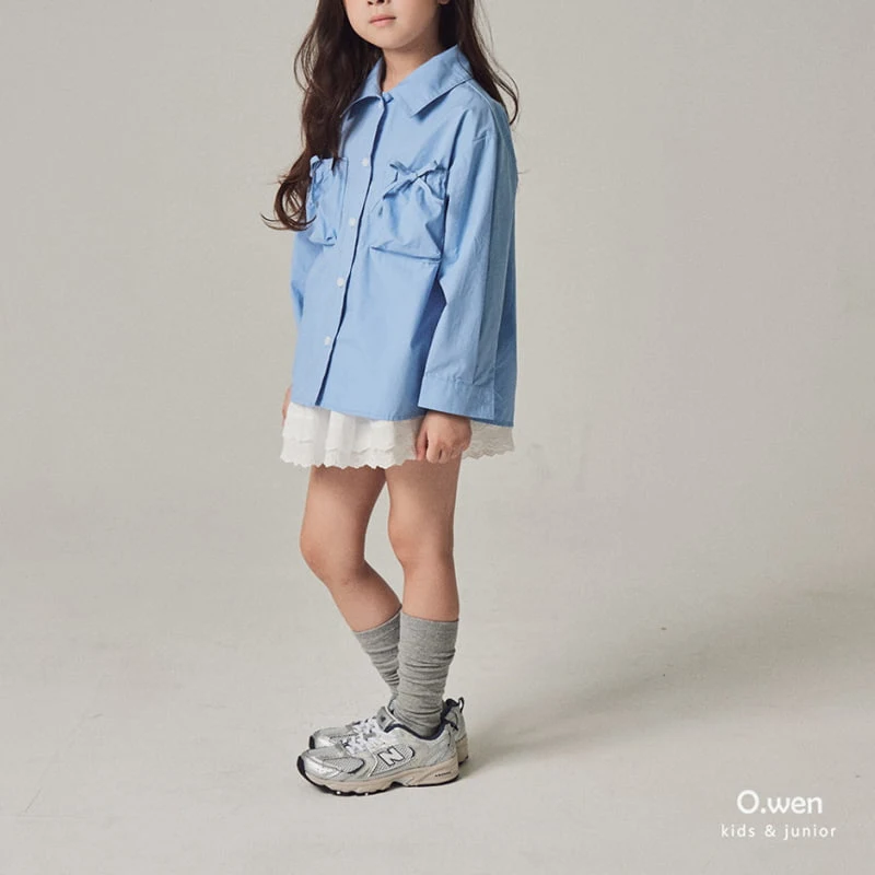 O Wen - Korean Children Fashion - #littlefashionista - Pocket Ribbon Shirts - 11