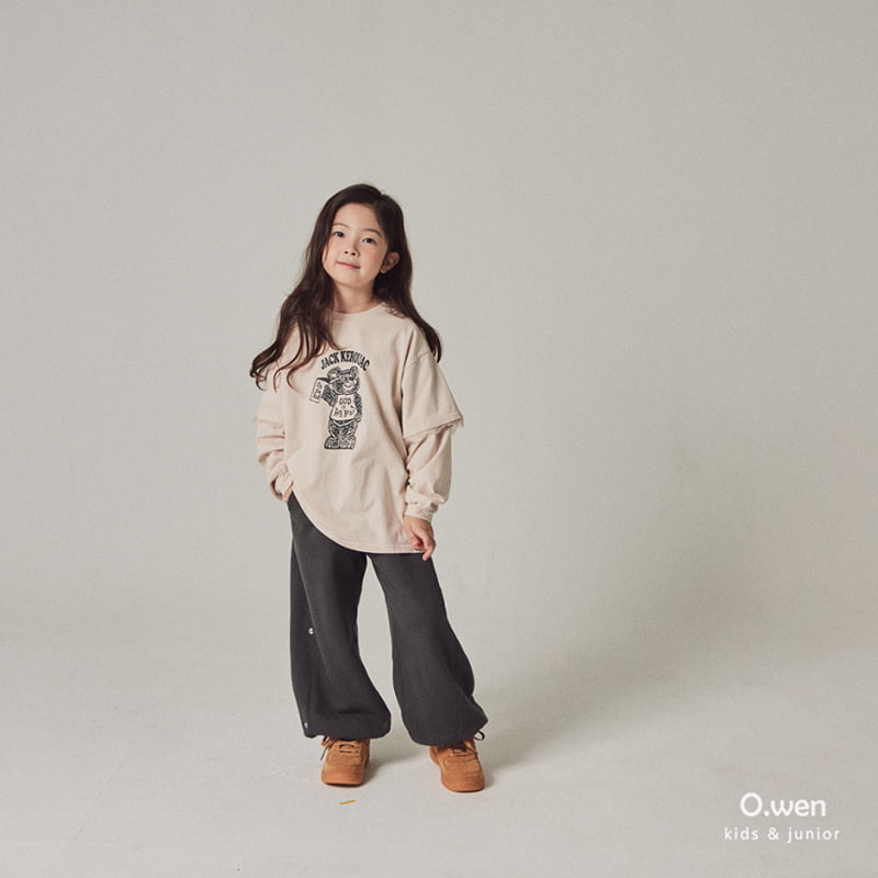 O Wen - Korean Children Fashion - #prettylittlegirls - Bear Lace Tee with Mom - 2