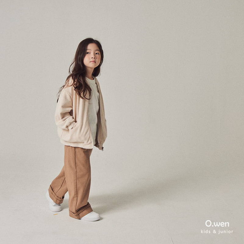 O Wen - Korean Children Fashion - #prettylittlegirls - Roll-up Wide Cotton Pants - 5