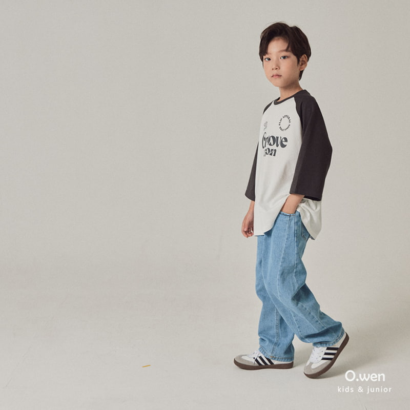 O Wen - Korean Children Fashion - #todddlerfashion - Wide Slit Denim Pants - 11