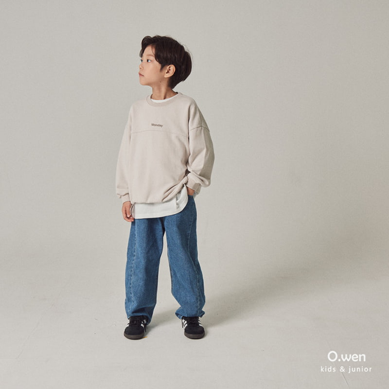 O Wen - Korean Children Fashion - #toddlerclothing - Monday Slit Sweatshirts - 3