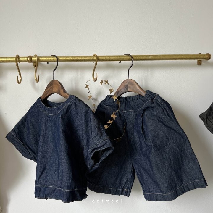 Oatmeal - Korean Children Fashion - #prettylittlegirls - Breeze Denim Blouse - 9