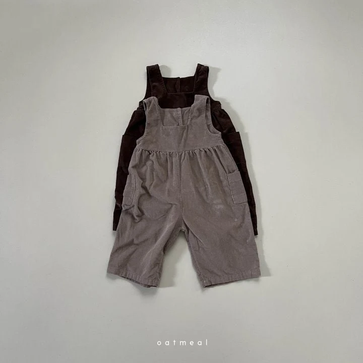 Oatmeal - Korean Children Fashion - #todddlerfashion - Audrey Suspender Pants - 8