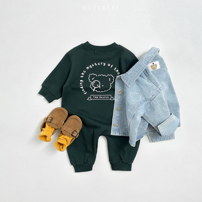 Oott Bebe - Korean Baby Fashion - #babyboutiqueclothing - Detective Bear Full Bodysuit - 9