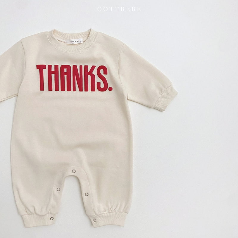 Oott Bebe - Korean Baby Fashion - #babyfever - Thanks Full Bodysuit - 6