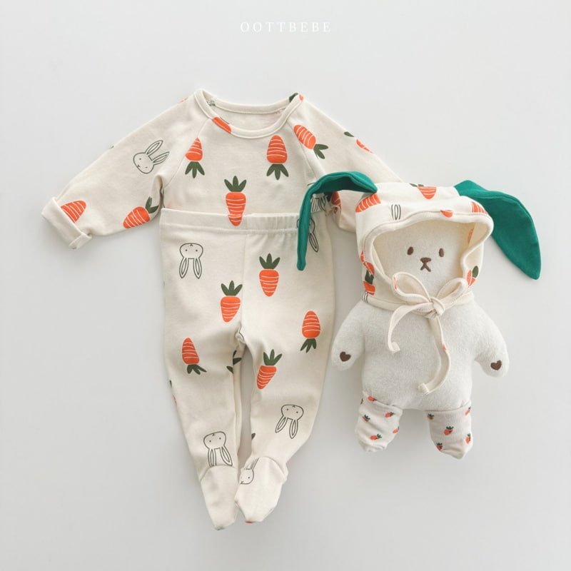 Oott Bebe - Korean Baby Fashion - #babygirlfashion - Veggie Set with Bonnet - 5