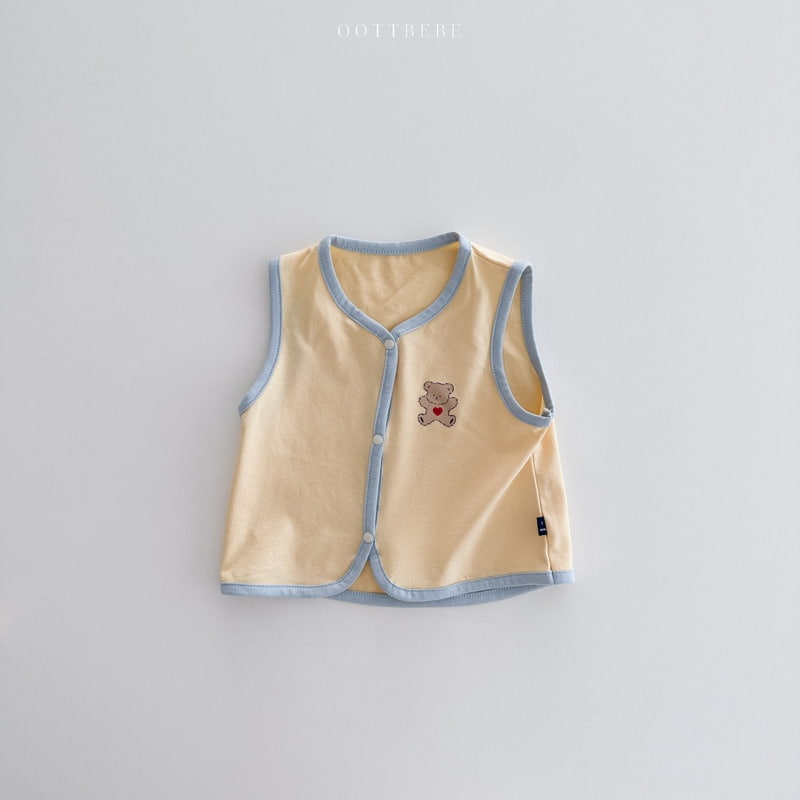 Oott Bebe - Korean Baby Fashion - #babylifestyle - Sweet Modal Vest - 3