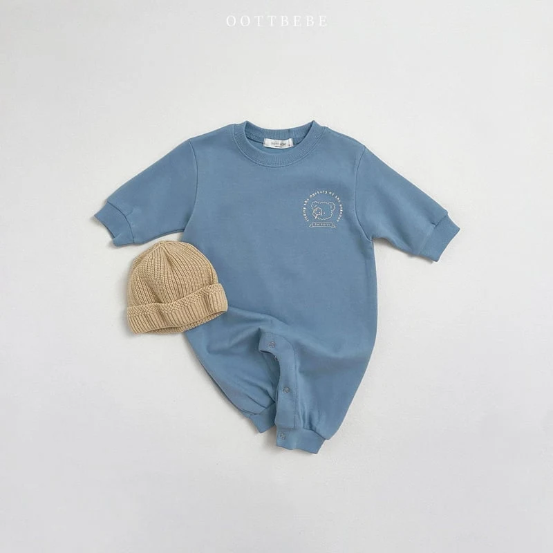 Oott Bebe - Korean Baby Fashion - #babyoutfit - Detective Bear Full Bodysuit - 2