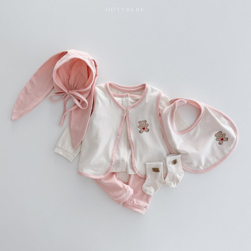 Oott Bebe - Korean Baby Fashion - #onlinebabyshop - Sweet Modal Vest - 10