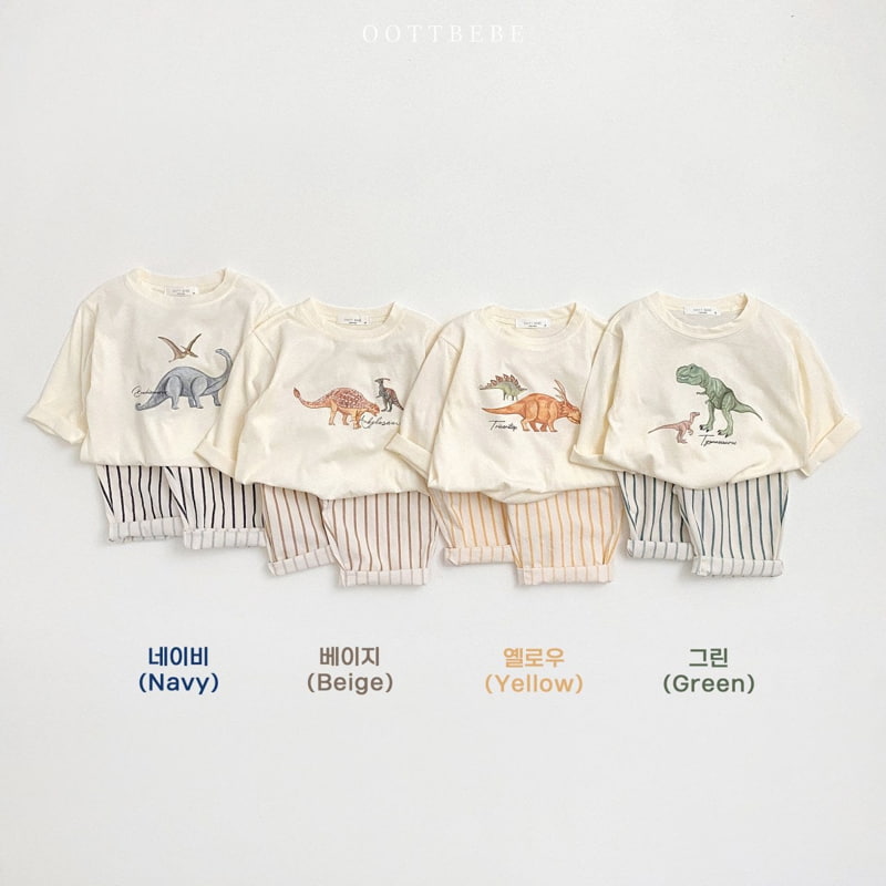 Oott Bebe - Korean Children Fashion - #discoveringself - Dino Top Bottom Set - 9