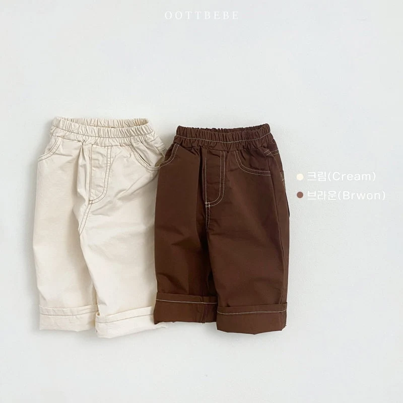 Oott Bebe - Korean Children Fashion - #discoveringself - Chino Stitch Pants - 12