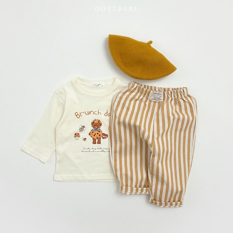 Oott Bebe - Korean Children Fashion - #fashionkids - Piony Stripe Pants