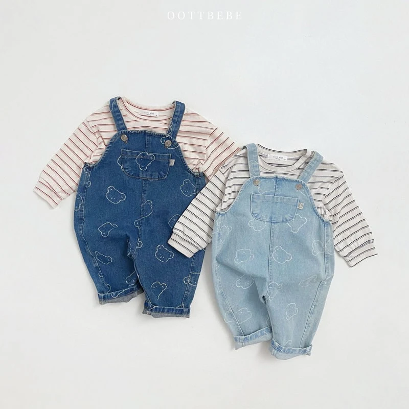 Oott Bebe - Korean Children Fashion - #minifashionista - Two Tone Stripe Banding Tee - 5