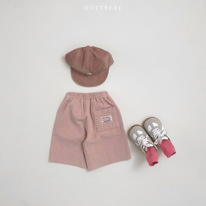 Oott Bebe - Korean Children Fashion - #prettylittlegirls - Corduroy Burmuda Pants - 7