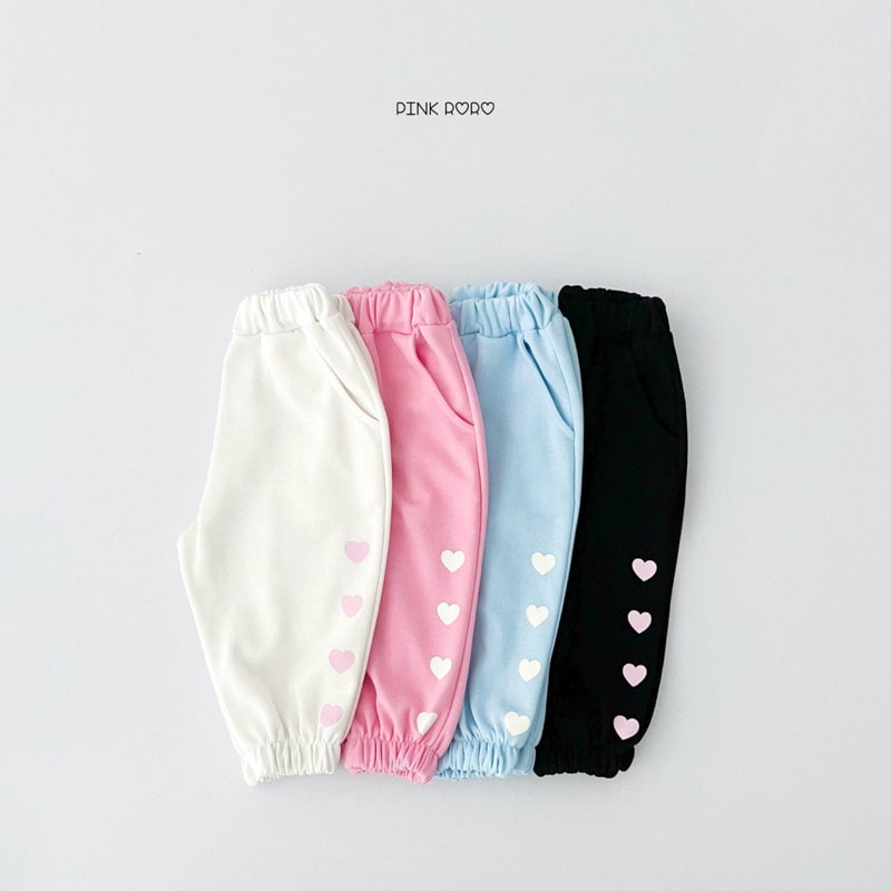 Pinkroro - Korean Children Fashion - #childofig - Ppo Heart Jogger Pants - 10