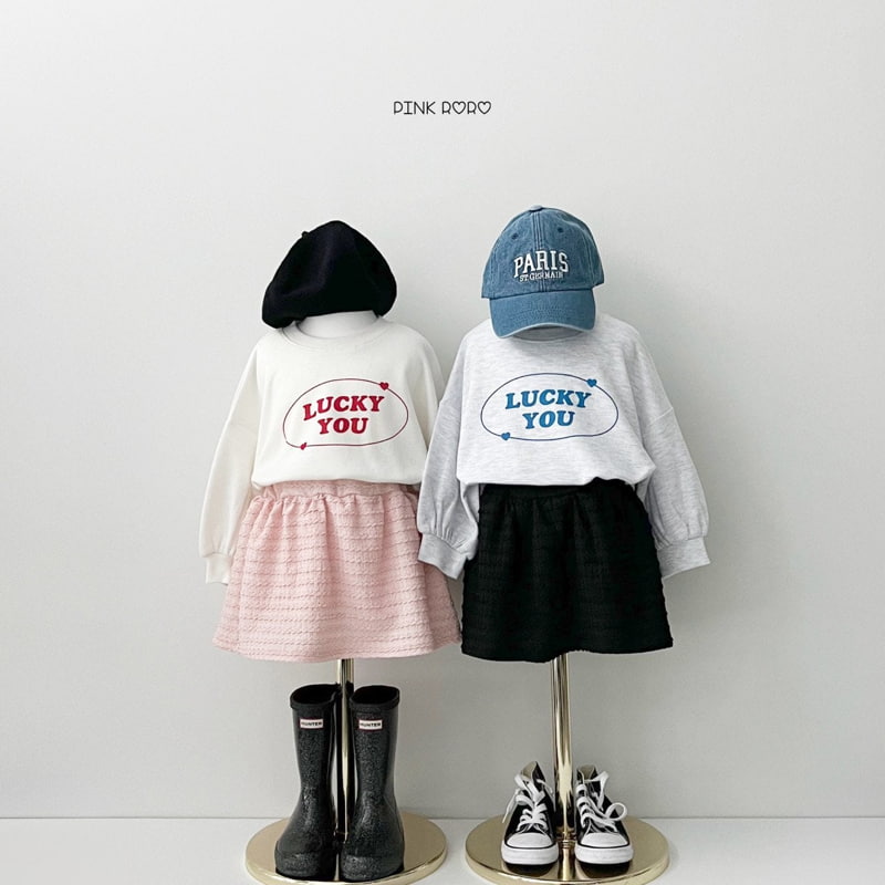 Pinkroro - Korean Children Fashion - #littlefashionista - Lucky You Sweatshirts - 2