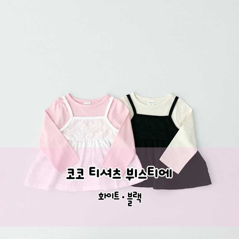 Pinkroro - Korean Children Fashion - #prettylittlegirls - Coco Tee Bustier Set