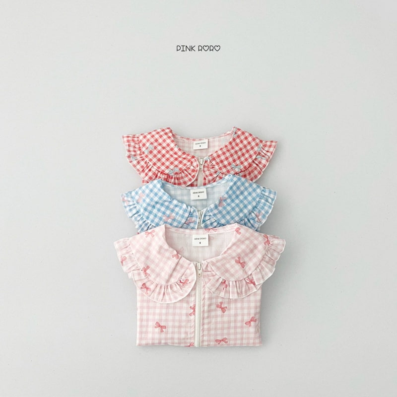 Pinkroro - Korean Children Fashion - #stylishchildhood - Frill Collar Ribbon Windbreaker - 8