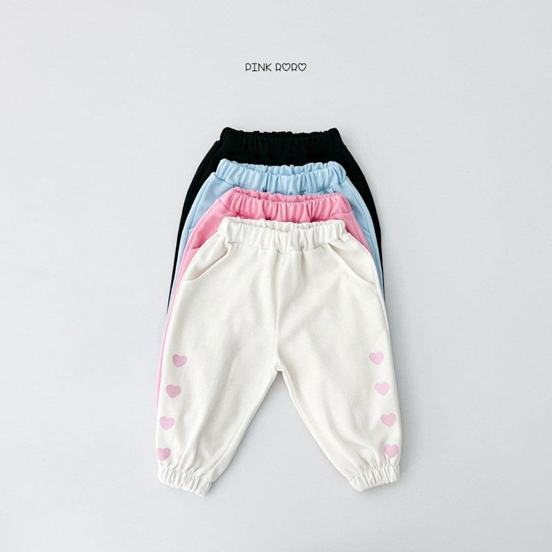 Pinkroro - Korean Children Fashion - #todddlerfashion - Ppo Heart Jogger Pants - 7