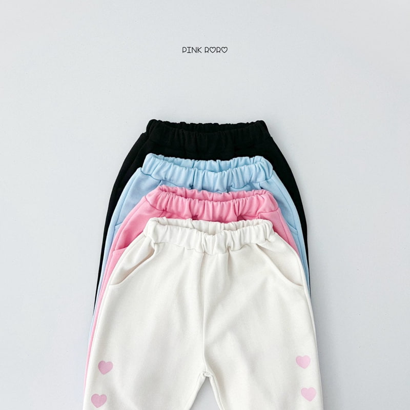 Pinkroro - Korean Children Fashion - #toddlerclothing - Ppo Heart Jogger Pants - 8