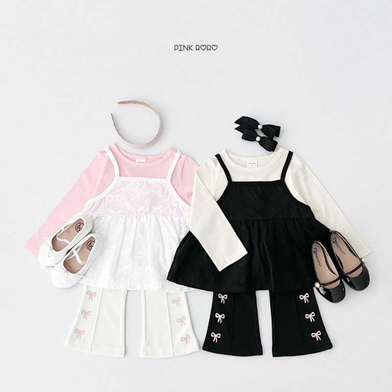 Pinkroro - Korean Children Fashion - #toddlerclothing - Coco Tee Bustier Set - 3