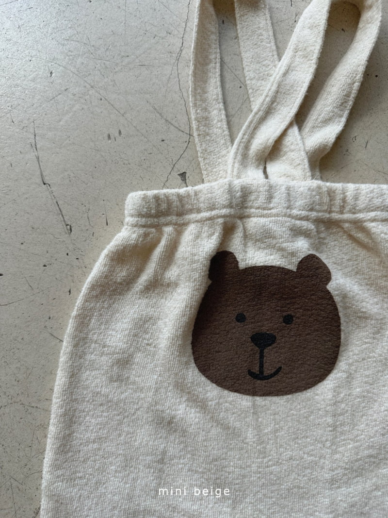 The Beige - Korean Baby Fashion - #babyboutique - Bear Suspender Pants