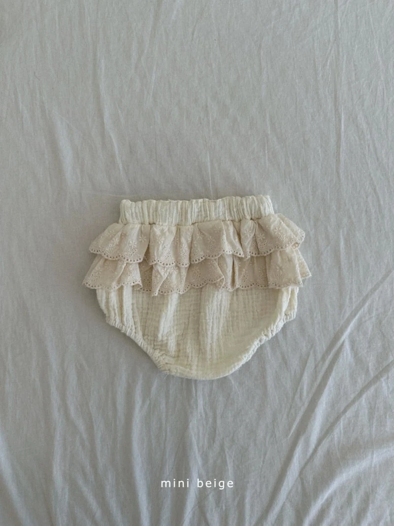 The Beige - Korean Baby Fashion - #babyboutique - Slit Lace Bloomer - 6