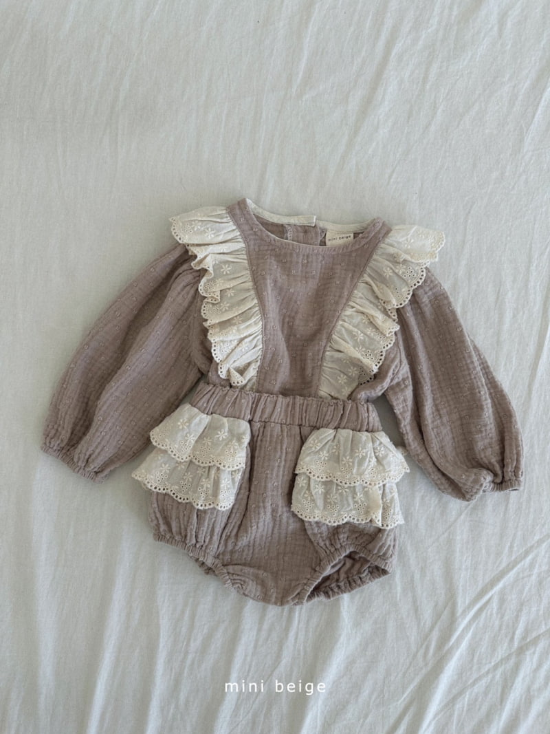 The Beige - Korean Baby Fashion - #babyboutique - Slit Frill Blouse - 5