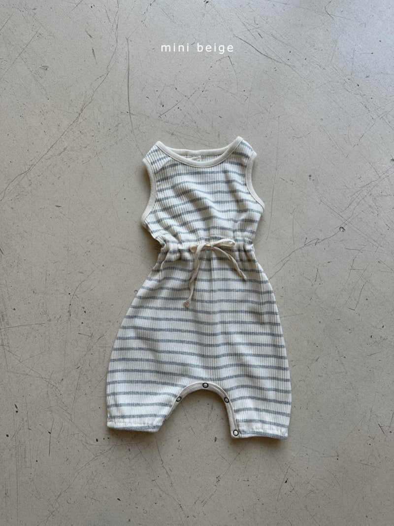 The Beige - Korean Baby Fashion - #babyboutique - String Long Pants Romper