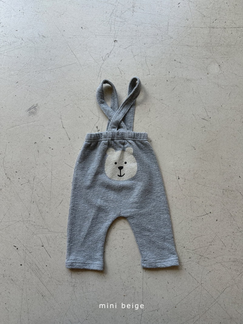 The Beige - Korean Baby Fashion - #babyclothing - Bear Suspender Pants - 3