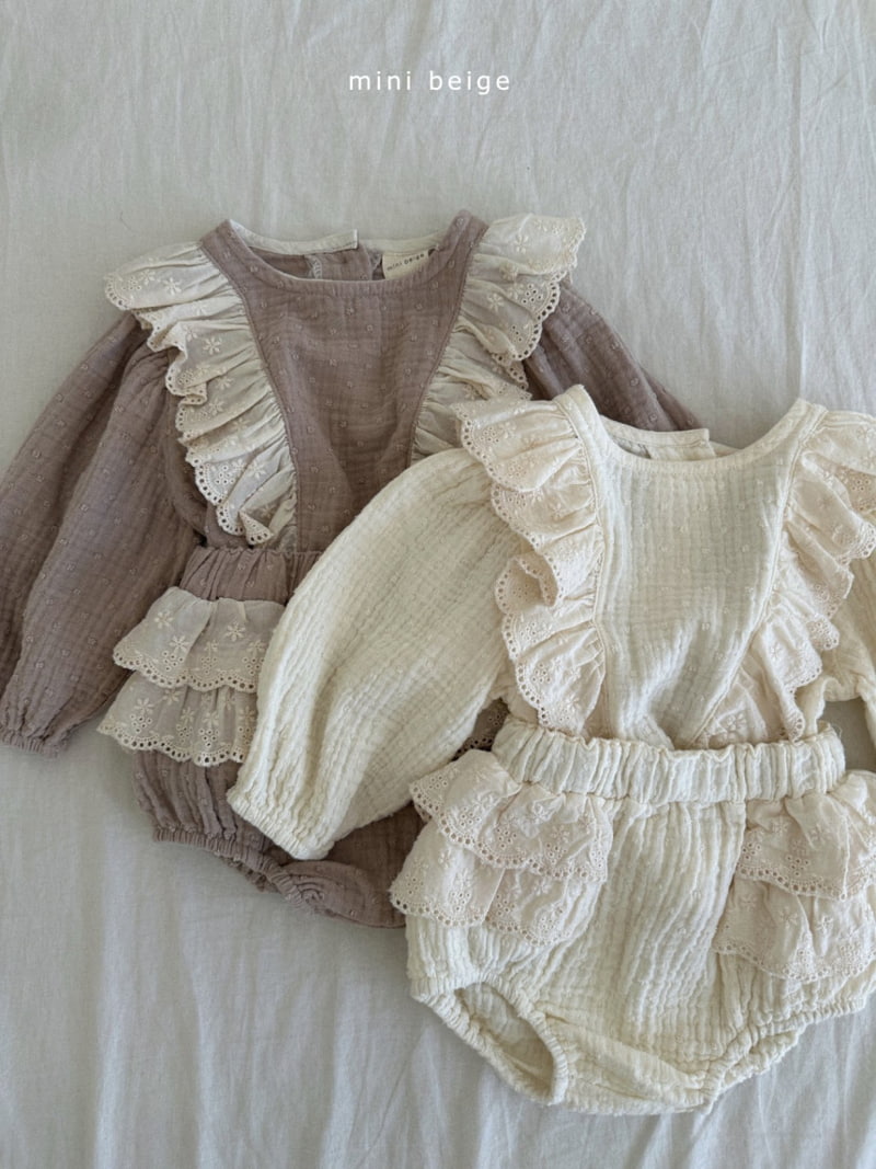 The Beige - Korean Baby Fashion - #babyclothing - Slit Frill Blouse - 7