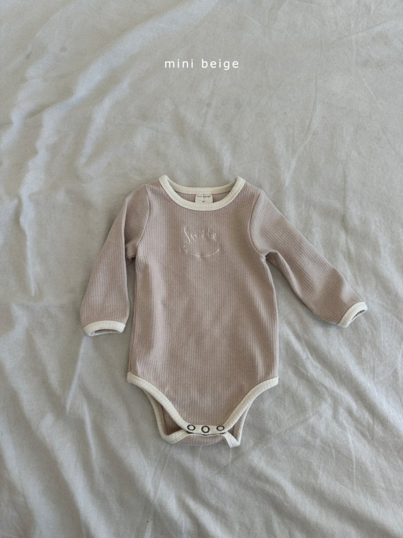 The Beige - Korean Baby Fashion - #babyboutiqueclothing - Smile Stretchy Romper - 4