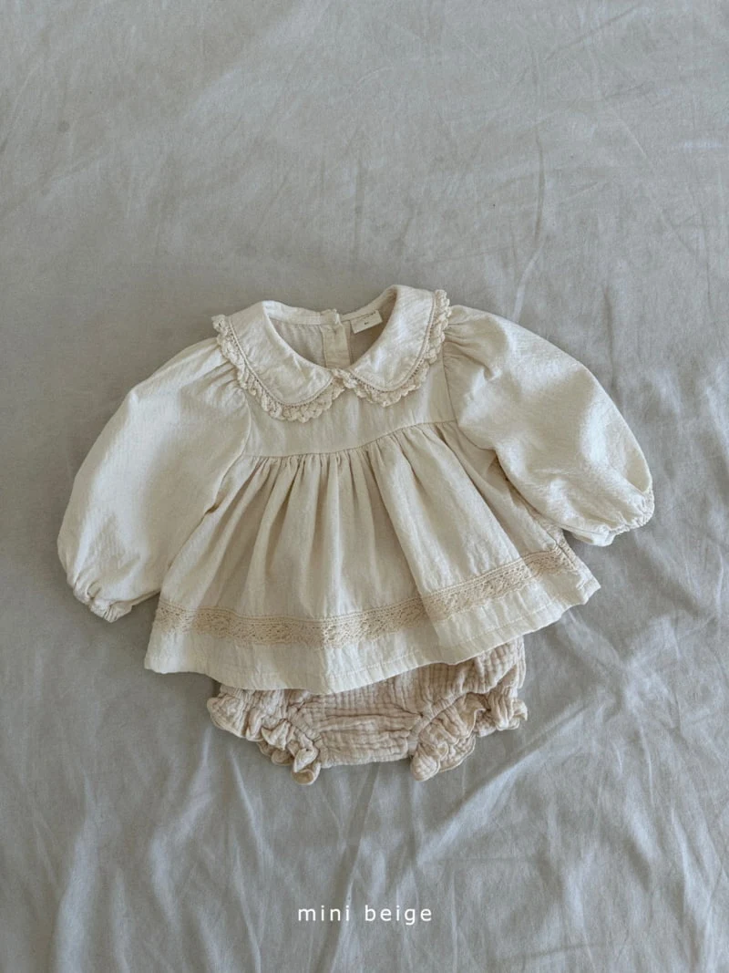 The Beige - Korean Baby Fashion - #babyfashion - Embroidery Frill Bloomer - 3