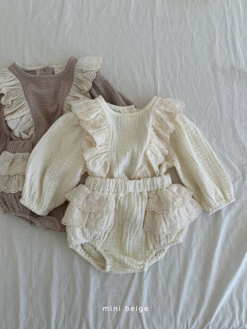 The Beige - Korean Baby Fashion - #babyfashion - Slit Lace Bloomer - 9