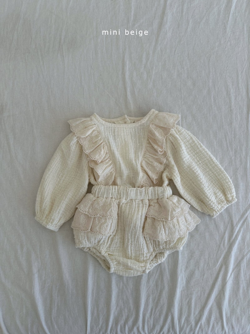 The Beige - Korean Baby Fashion - #babyfashion - Slit Frill Blouse - 8