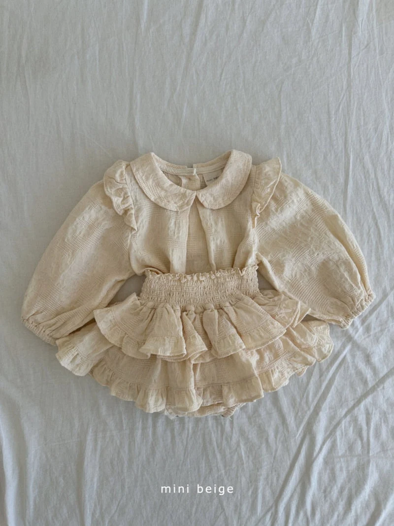 The Beige - Korean Baby Fashion - #babyfashion - Collar Pintuck Blouse - 6