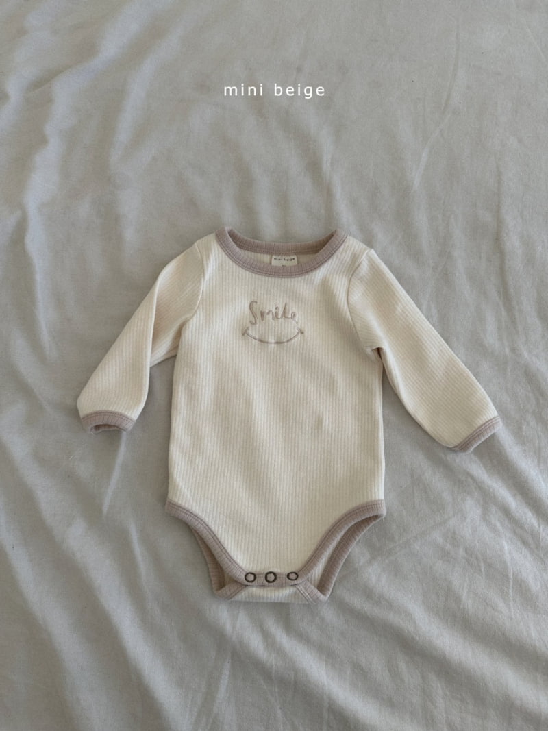 The Beige - Korean Baby Fashion - #babyfever - Smile Stretchy Romper - 6