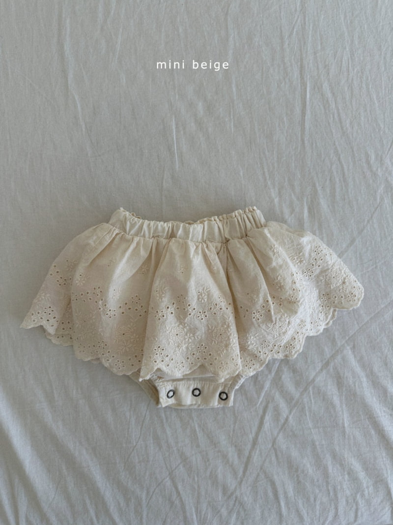 The Beige - Korean Baby Fashion - #babylifestyle - Lace Skirt Bloomer - 5