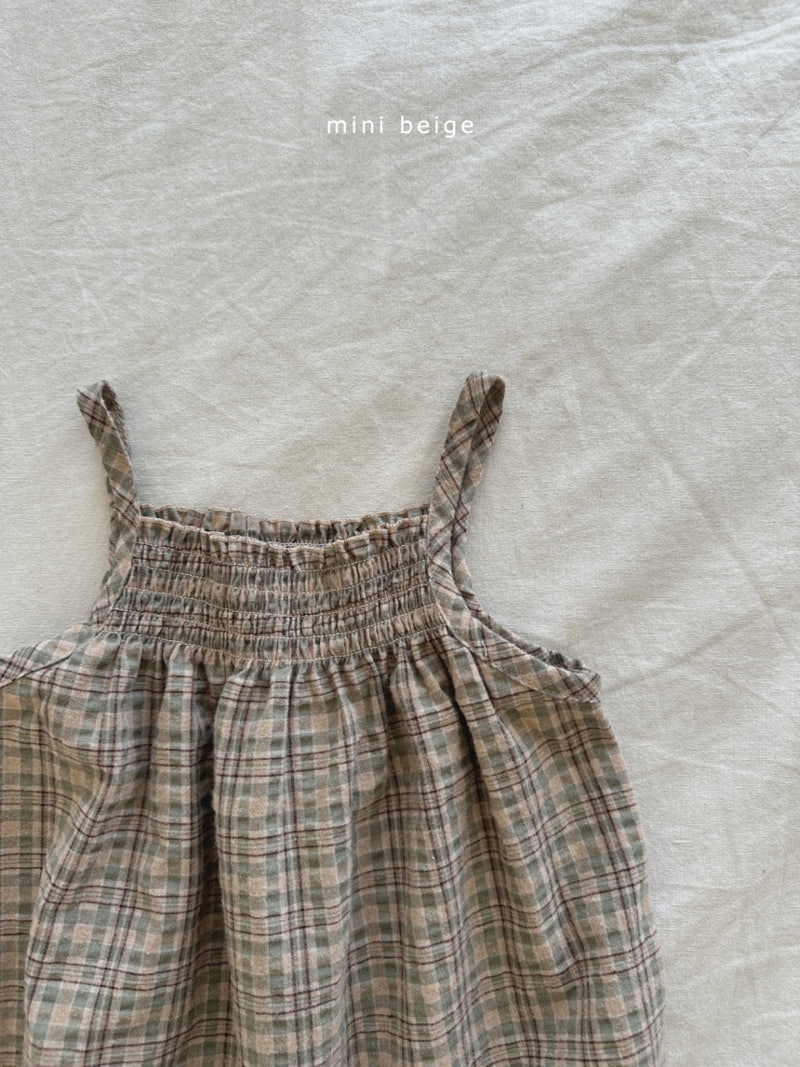 The Beige - Korean Baby Fashion - #babylifestyle - Smocked Check Bodysuit - 5