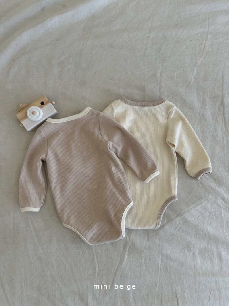 The Beige - Korean Baby Fashion - #babyoninstagram - Smile Stretchy Romper - 9