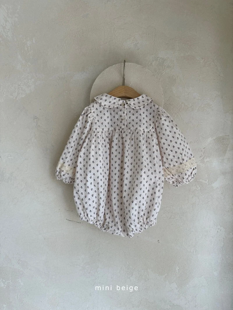 The Beige - Korean Baby Fashion - #babyoninstagram - Lace Flower Bodysuit - 5