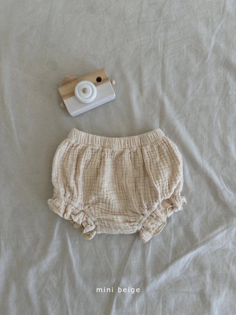 The Beige - Korean Baby Fashion - #babyootd - Embroidery Frill Bloomer - 8