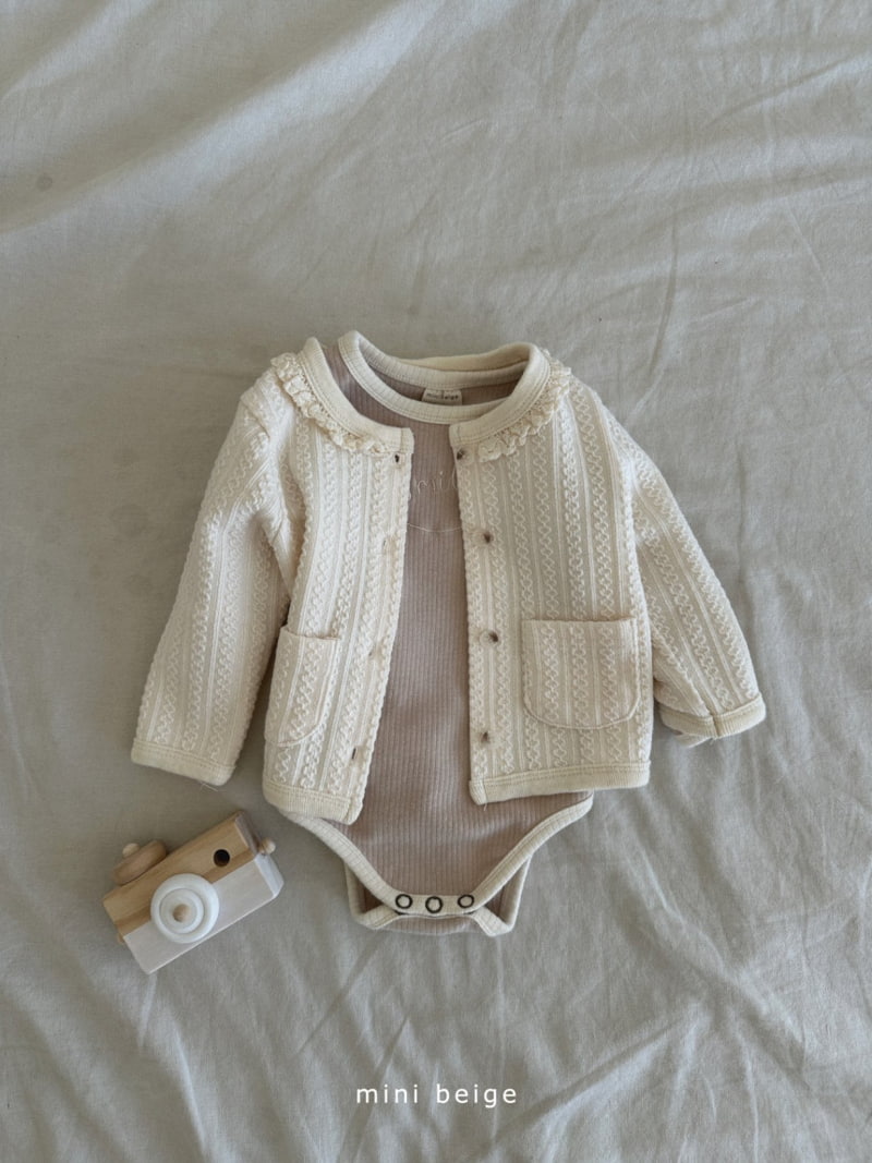 The Beige - Korean Baby Fashion - #babyootd - Smile Stretchy Romper - 10