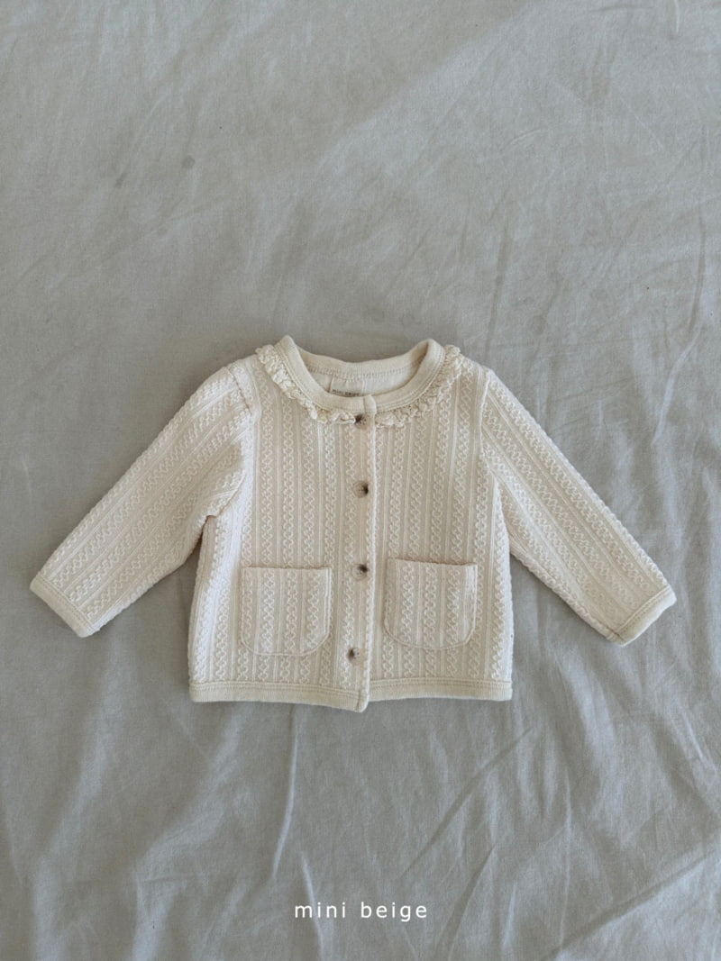 The Beige - Korean Baby Fashion - #babyoutfit - Pocket Cardigan