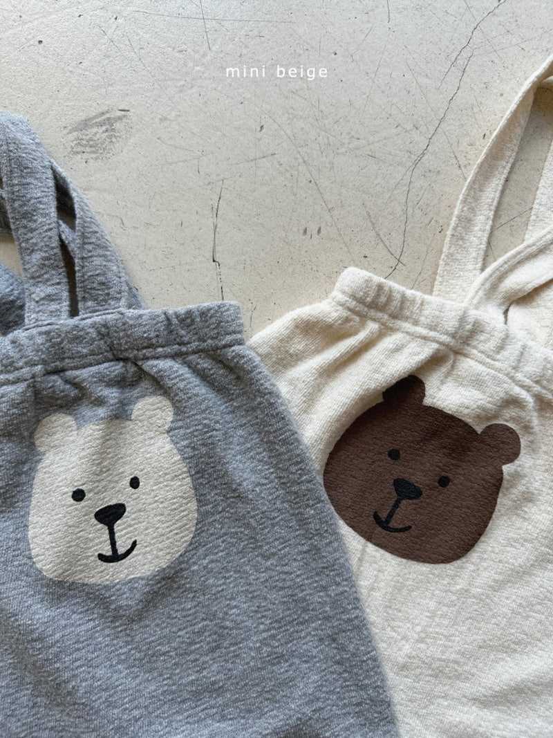 The Beige - Korean Baby Fashion - #babywear - Bear Suspender Pants - 12