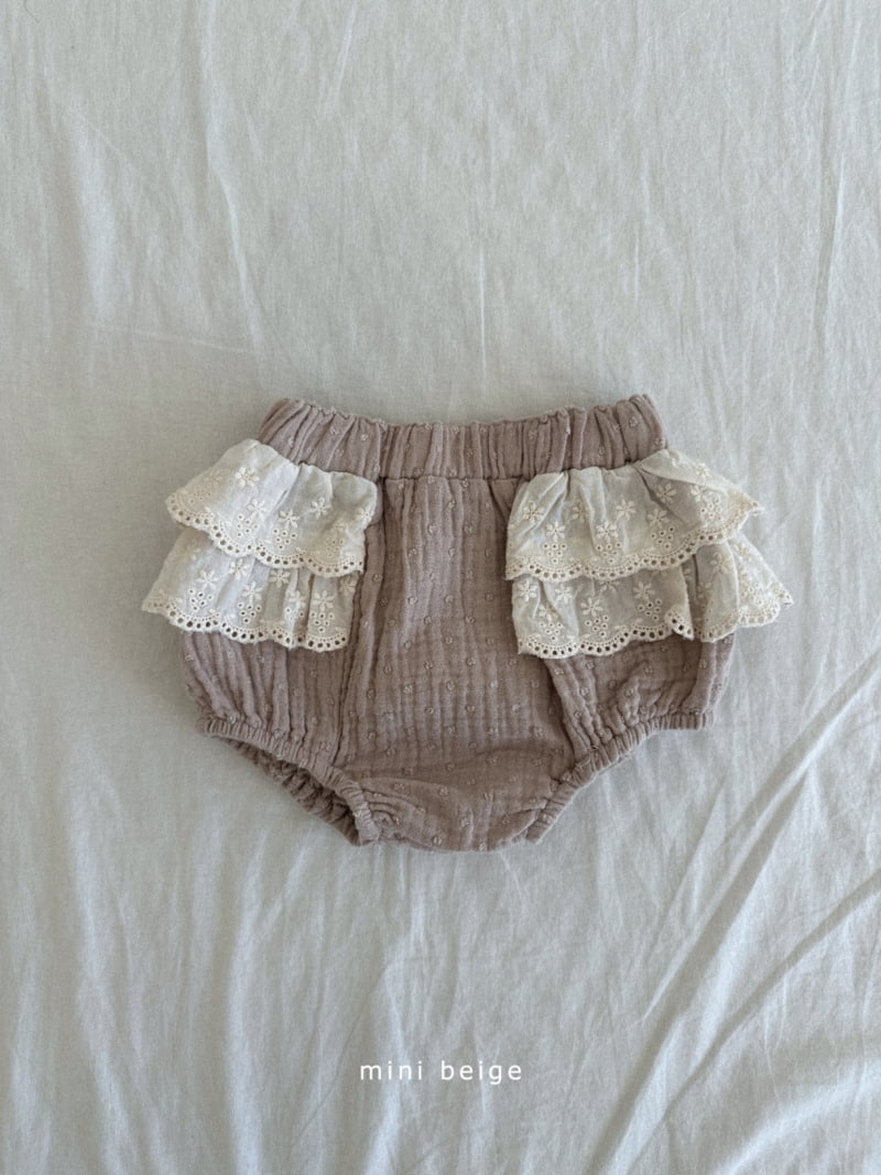 The Beige - Korean Baby Fashion - #babywear - Slit Lace Bloomer - 2