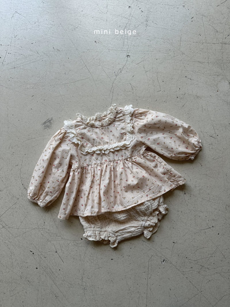 The Beige - Korean Baby Fashion - #onlinebabyshop - Double Lace Blouse - 6