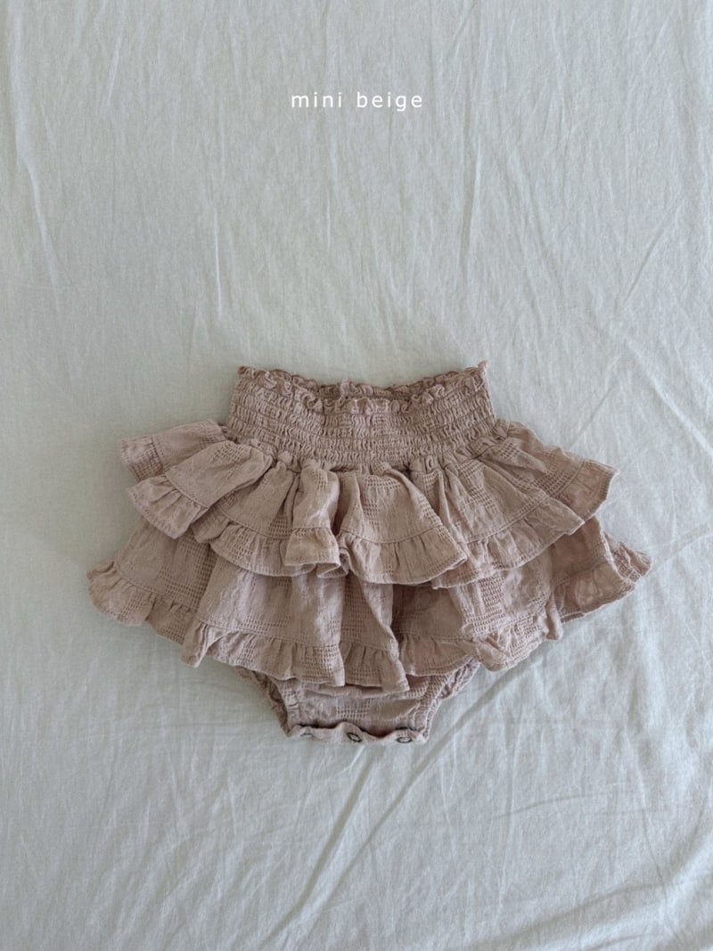 The Beige - Korean Baby Fashion - #onlinebabyshop - Smocked Bloomer - 2