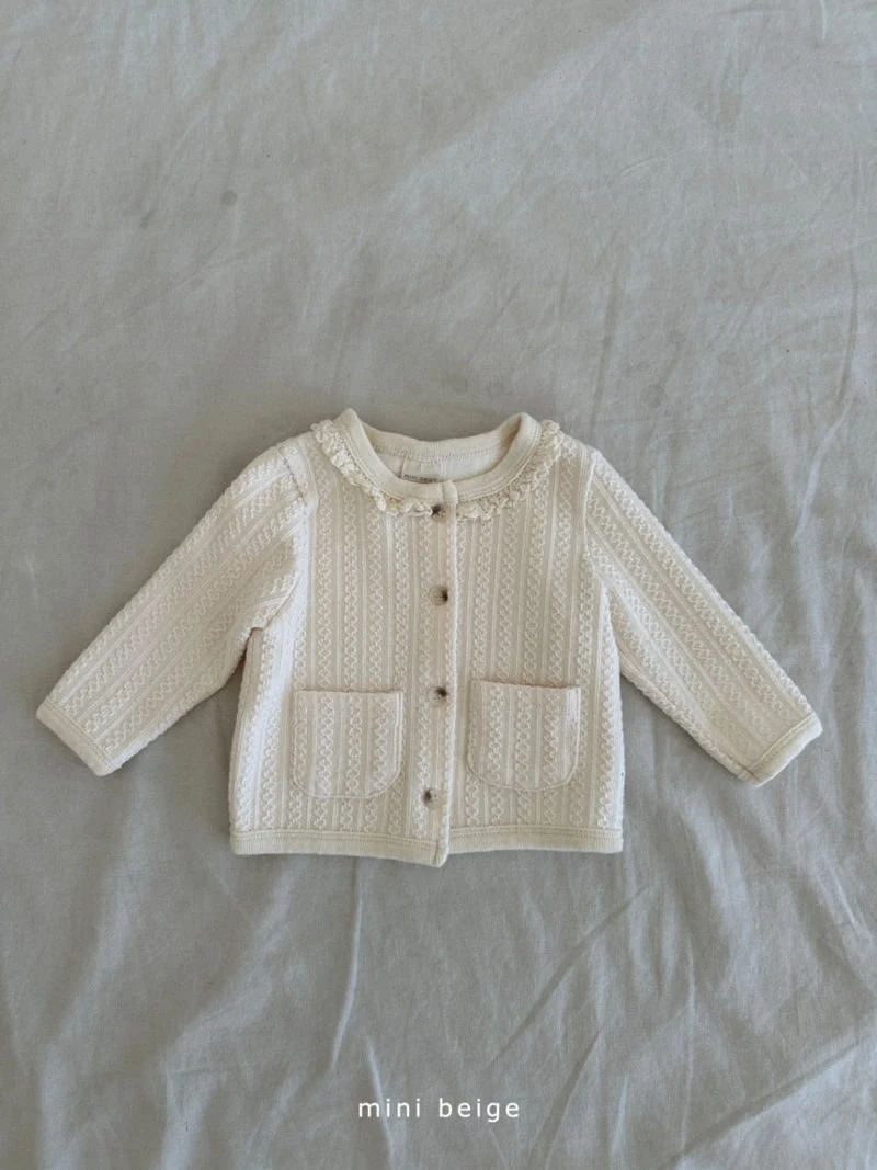 The Beige - Korean Baby Fashion - #onlinebabyshop - Pocket Cardigan - 5